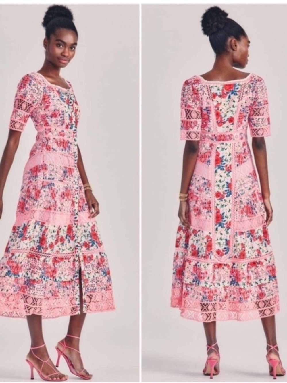 NWT LoveShackFancy Carmie Victorian Maxi Dress and Matching Hair Bow